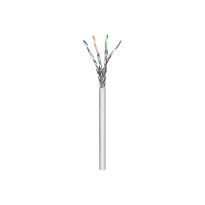 Immagine di Goobay 96094 CAT 6a Cavo di Rete Matassa, S/FTP (PiMF), Grigio, 100 m Lunghezza del