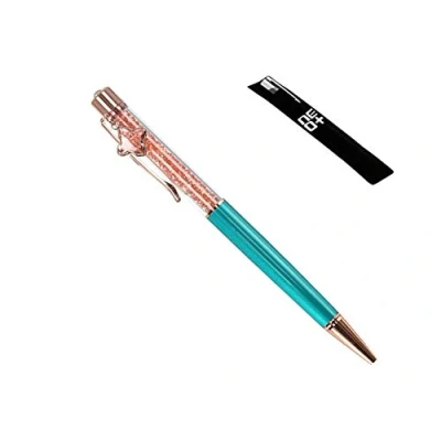 Immagine di penna a sfera di qualità con cristalli Swarovski 1 ricariche e sacchetto per incluse PEACOCK DURANTE Ciondolo pavone