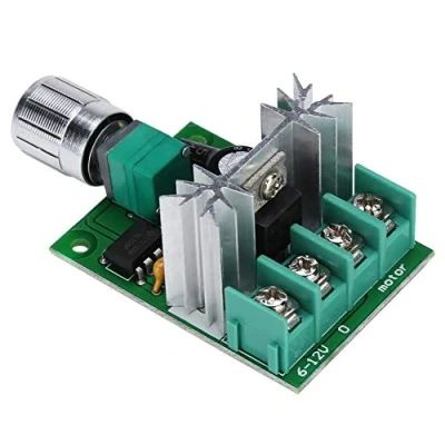 Immagine di regolatore di velocità del motore PWM DC 6V 12V 6A Commutatore variabile ad alta potenza