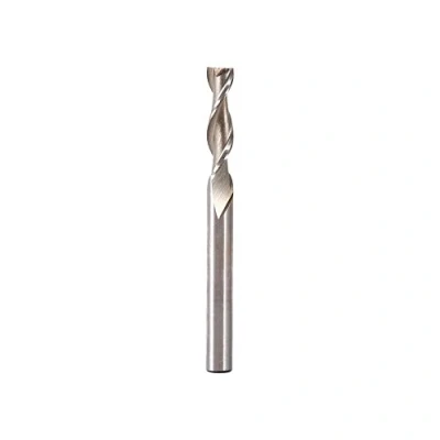 Immagine di Fresa a Spirale Codolo Cilindrico 6mm Gambo Doppio Taglio 2 Flauti, Punte CNC Utensile da in Acciaio al Tungsteno, Punta Estesa Extra Lungo