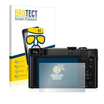 Immagine di brotect Pellicola Vetro Opaca per Panasonic Lumix DMC TZ80 Protezione Schermo [Anti Riflesso, Durezza 9H]