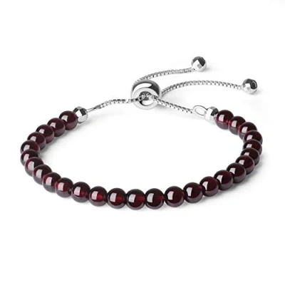 Immagine di COAI Bracciale da Donna in Granato e Argento Sterling 925, Regolabile Ragazza