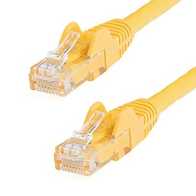 Immagine di StarTech.com Cavo di rete CAT 6, Patch Ethernet RJ45 UTP giallo da 7m antigroviglio