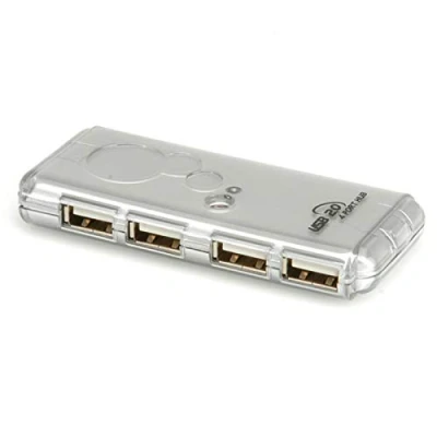 Immagine di Value 4 Porte Hub combinato USB Argento (Metallizzato)