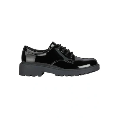 Immagine di Geox JR Casey Stringate per bambini, Taglia: 33, Black Sintetico