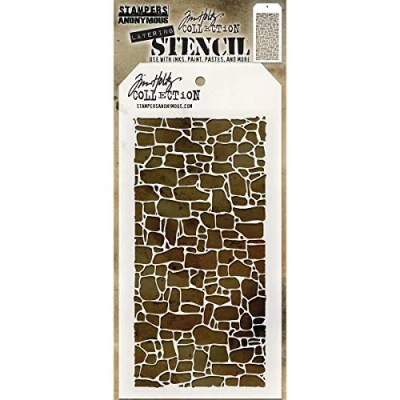 Immagine di Art Gone Wild Tim Holtz Pietra Stencil, Trasparente