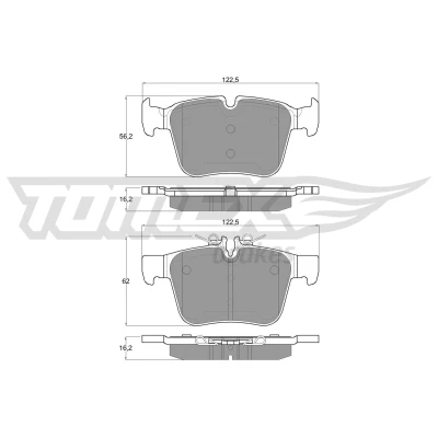 Immagine di TOMEX brakes TX 17 051 Kit pastiglie freno Assale posteriore Predisposto per contatto segnalazione usura MERCEDES BENZ: Classe C T modell, GLC SUV