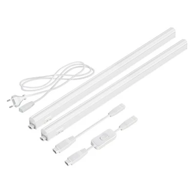 Immagine di Parlat luci sottopensile a LED Rigel, ognuna 57,3cm, con interruttore, 880lm, bianco, set di 2