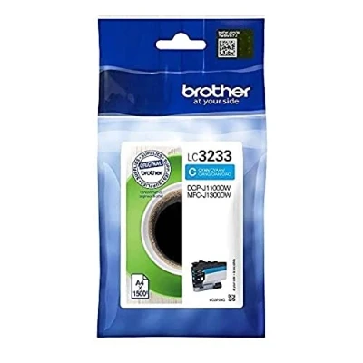 Immagine di Brother LC 3233C Cartuccia InkJet Originale, Capacità Standard, fino a 1500 Pagine, per Stampanti DCPJ1100DW / MFCJ1300DW, Ciano