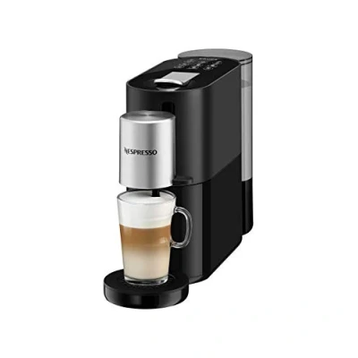 Immagine di Krups Nespresso Atelier XN8908, macchina da caffè, sistema a capsule Nespresso, serbatoio d&#039;acqua 1 litro, colore nero/argento