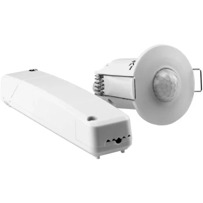 Immagine di Grothe 94506 Da parete, Soffitto, ad incasso Rilevatore di movimento infrarossi passivo PIR 360 Relè Bianco IP20