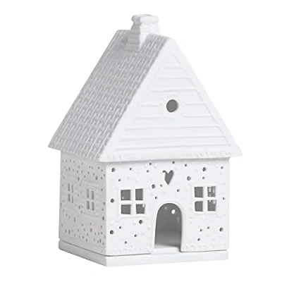 Immagine di Räder Gingerbread Light House piccola, 9 x 8,5 14 cm Bianco