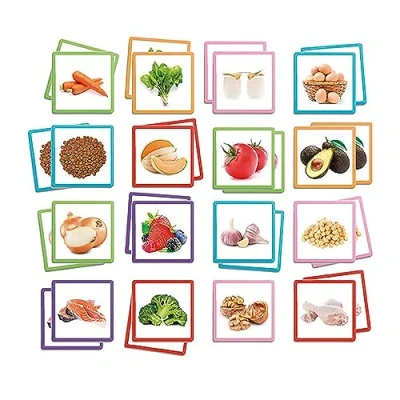 Immagine di Akros AKROS20402 Maxi Memory Healthy Food Frame Game
