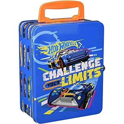 Immagine di Theo Klein 2883 Valigetta di Raccolta Hot Wheels, in Metallo Alta qualità, con Scomparti Fino a 18 Auto, Giocattolo per Bambini Partire dai 3 Anni