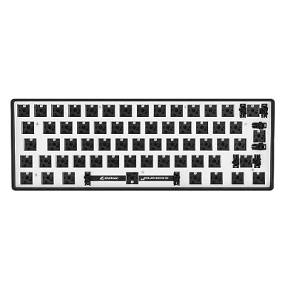 Immagine di Sharkoon SKILLER SGK50 S4 Barebone ISO, nero, 60% layout, tecnologia di commutazione hot swap