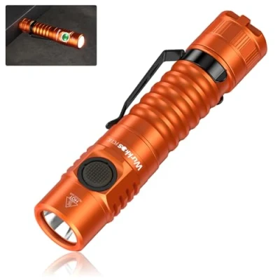 Immagine di Wurkkos FC11 C torcia a led estremamente luminosa, 1300 lumen, USB C, ricaricabile con 90 CRI, LED, magnete sul fondo della lampada, (5000 K)