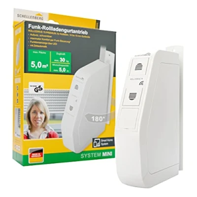 Immagine di Schellenberg 25576 Interruttore timer Standard per controllo motore tapparelle elettriche e Plus, programma giornaliero vacanze, bianco