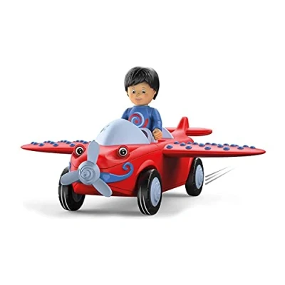 Immagine di Toddys by siku 0116, Leo Loopy, Aereo a 3 parti Con luci e suoni, Componibile, figurina mobile, Motore frizione di qualità, Rosso/Grigio, Dai 12 mesi in su