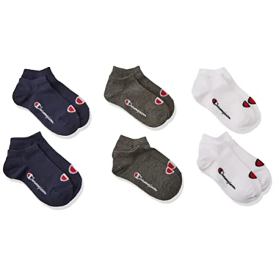 Immagine di Champion, Core Junior 6PP Sneaker, Calze, Unisex Bambini e ragazzi, Multicolore (Marino/Bianco/Melange Scuro), 27 30 EU