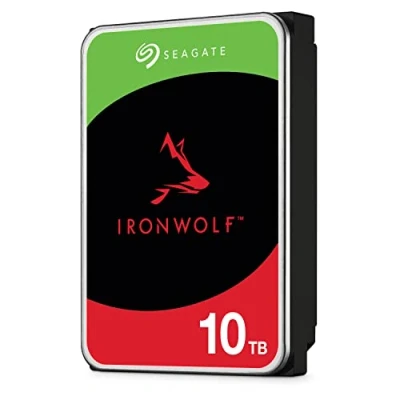 Immagine di Seagate IronWolf, 10 TB, Disk Interno NAS, SATA da 6 Gbit/s, CMR 3,5&quot;, 7.200 giri/min, cache 256 MB, NAS RAID, 3 anni Rescue Services (ST10000VN000)