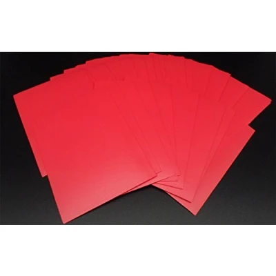 Immagine di docsmagic.de 100 Mat Red Card Sleeves Standard Size 66 x 91 Bustine Rosso PKM MTG