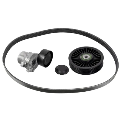 Immagine di FEBI BILSTEIN 178228 Kit cinghie Poly V con calotta/coperchio, tenditore MERCEDES BENZ: Classe C T modell, GLC SUV