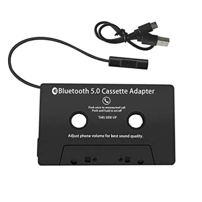 Immagine di WANGCL Adattatore per Cassette autoradio 5.0 Ricevitore Auto Bluetooth Cassetta Audio su AUX Lettore CD MP3 iPod con Presa Jack da 3,5 mm