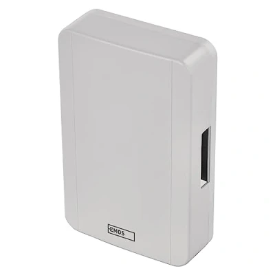 Immagine di EMOS Campanello porta classica a 2 fili Gong bianco 1 melodia Ding Dong volume 85dB cablato montaggio parete rettangolare 230V