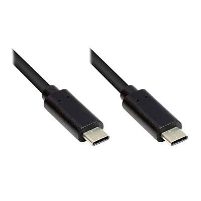 Immagine di Good Connections Cavo dati USB 3.1 (Gen.1), connettore C su entrambi i lati, scala in rame, doppia schermatura, trasferimento 5 Gbps, colore nero, 1,5 m