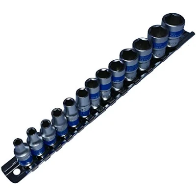 Immagine di Aerzetix C1912 Set di 13 bussole esagonali da 1/4 4/4.5/5/5.5/6/7/8/9/10/11/12/13/14 mm, per chiavi a testa esagonale