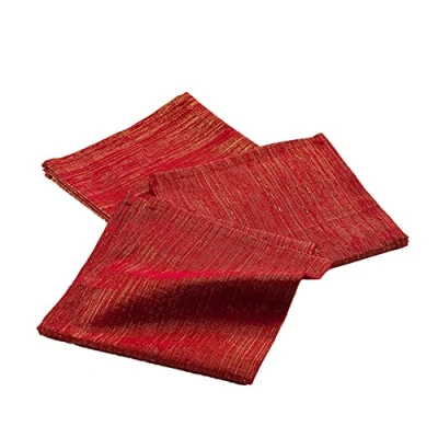 Immagine di douceur d&#039;intérieur Elegancia 3 tovaglioli, rosso/oro, 40 x cm