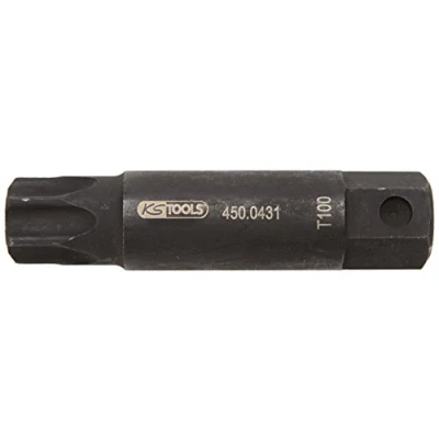 Immagine di KS TOOLS Serie di bussole T100 Acciaio al cromo molibdeno Torx 450.0431