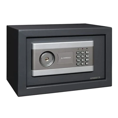 Immagine di ARREGUI Stylo 19010 S1 cassetta di sicurezza in acciaio con apertura a doppia sicurezza, serratura elettronica più chiave, codici programmabili, 20 x 31 cm 8L