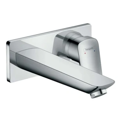 Immagine di hansgrohe Logis Miscelatore monocomando lavabo ad incasso a parete con bocca erogazione 19.5 cm, cromo, 71220000