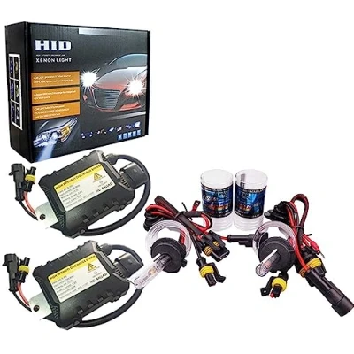 Immagine di PolarLander 1 Paio Kit Xenon Nascosto CANBUS Faro per Auto Slim Ballast Lampadina allo Xeno Conversione H7 Temperatura di Colore 8000K