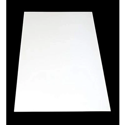 Immagine di Piastra in plastica ABS, colore bianco, 1000 x 490 mm, spessore 3 mm