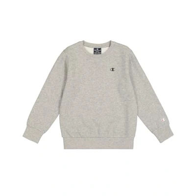 Immagine di Champion Legacy Basics B Ultralight Powerblend Fleece Crewneck Felpa, Grigio Melange Chiaro, 5 6 Anni Bambino FW23
