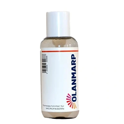 Immagine di Olanmarp detersivo concentrato in microfibra liquido per lavare a mano + lavatrice (100 ml, senza rete di lavaggio)