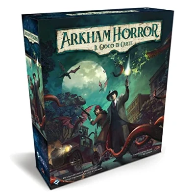 Immagine di Asmodee Arkham Horror: Il Gioco di Carte, LCG, Set Base Aggiornato 2021 1 4 Giocatori, 14+ Anni, Edizione in Italiano