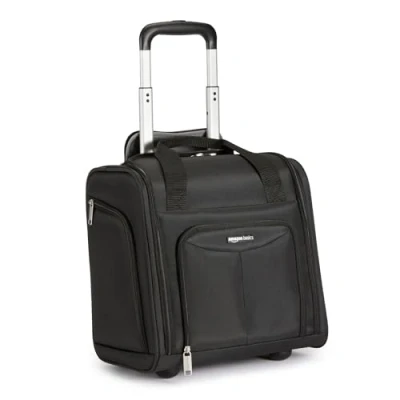 Immagine di Amazon Basics Bagaglio per vano sottosedile, 34 x 24 36cm, Nero