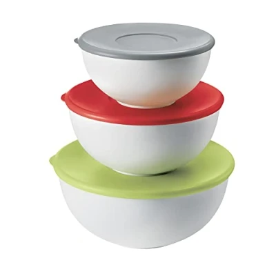 Immagine di Guzzini Kitchen Active Design Everywhere Set 3 Contenitori con Coperchi, Multicolore, 24x24x11.2 cm, unità