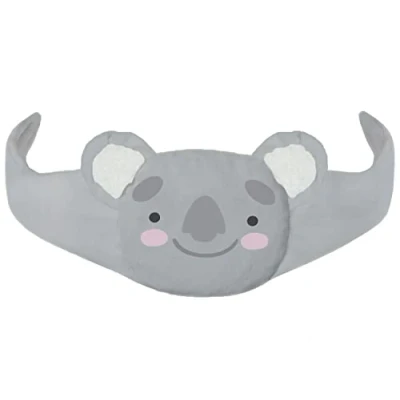 Immagine di Cuscino termico di noccioli ciliegia trattamento a freddo calore ideale per neonati e bambini piccoli fullprint fronte Bottiglia d&#039;acqua calda GREY Koala [088]