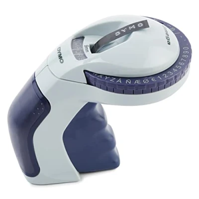 Immagine di DYMO etichettatrice per goffratura con 3 nastri etichette Kit iniziale Omega Piccolo design ergonomico rotella a scatto casa, fai da te e artigianato (, Ñ, Å, Æ