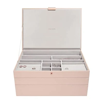 Immagine di Stackers Set di 3 portagioie in Visone Extra Grande Fard