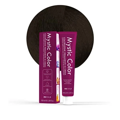 Immagine di Mystic Color Colore Bruno 2 Tinta per Capelli Colorazione Professionale in Crema a Lunga Durata Con Cheratina Idrolizzata, Olio di Argan e Calendula 100 ml