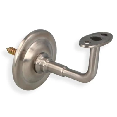 Immagine di Amig Supporto Per Ringhiera Scale Acciaio Resistente alla ruggine e corrosione Interni ed Esterni Colore: Argento Dimensioni: Ø 70 x 75 45 mm