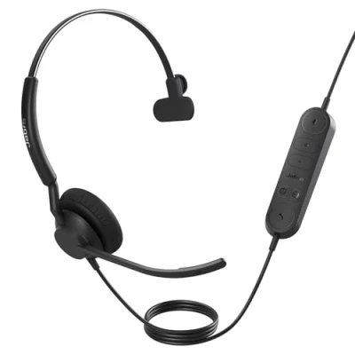 Immagine di Jabra Engage 40 Inline Link USB (Cablato, A), Cuffie da ufficio, Nero