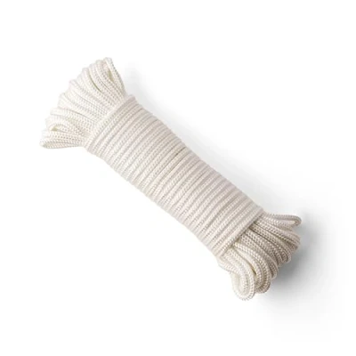Immagine di Snuro Corda in nylon (6 mm, 20 m, bianco) Cordoncino paracord con robusto materiale resistente agli strappi e leggera
