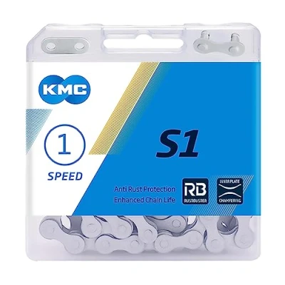 Immagine di KMC S1 Wide Chain, Catena Unisex Adulto, Silver, 1/2&quot; x 1/8&quot;