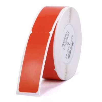 Immagine di NIIMBOT A2K18638001 Rotolo di etichette 72 x 12.5 mm Rosso 65 pz. Etichetta per cavi